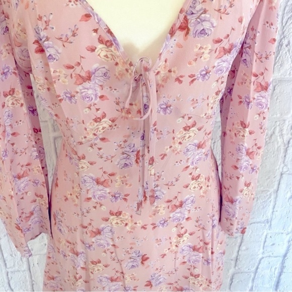 LoveShackFancy Juree Mini Dress in Pink Dust Storm - Picture 7 of 9